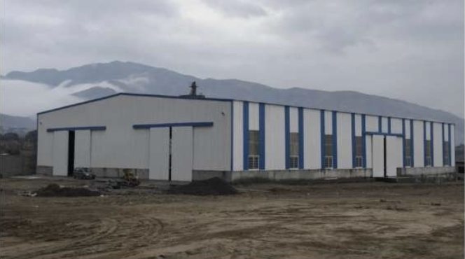 A&A Enterprises Engineering — completed blue & white PEB warehouse
