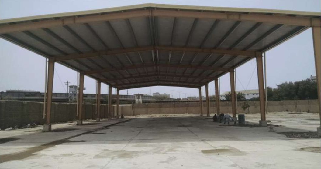 A&A Enterprises Engineering — open steel canopy structure