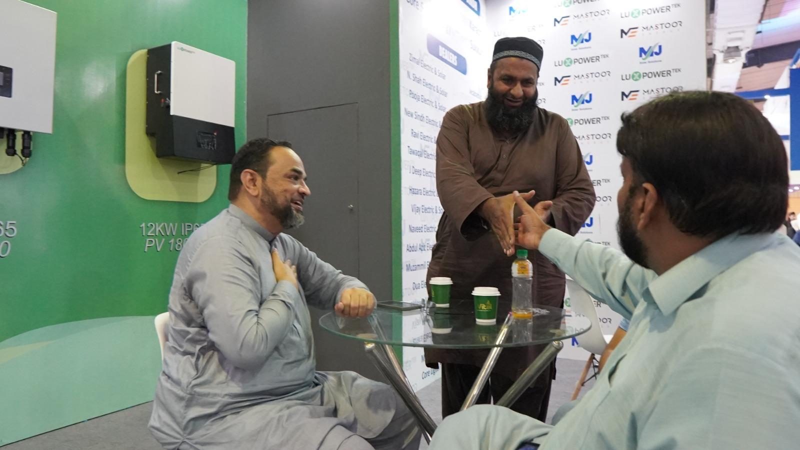 Mastoor Energy — meeting with dealers at a solar energy exhibition