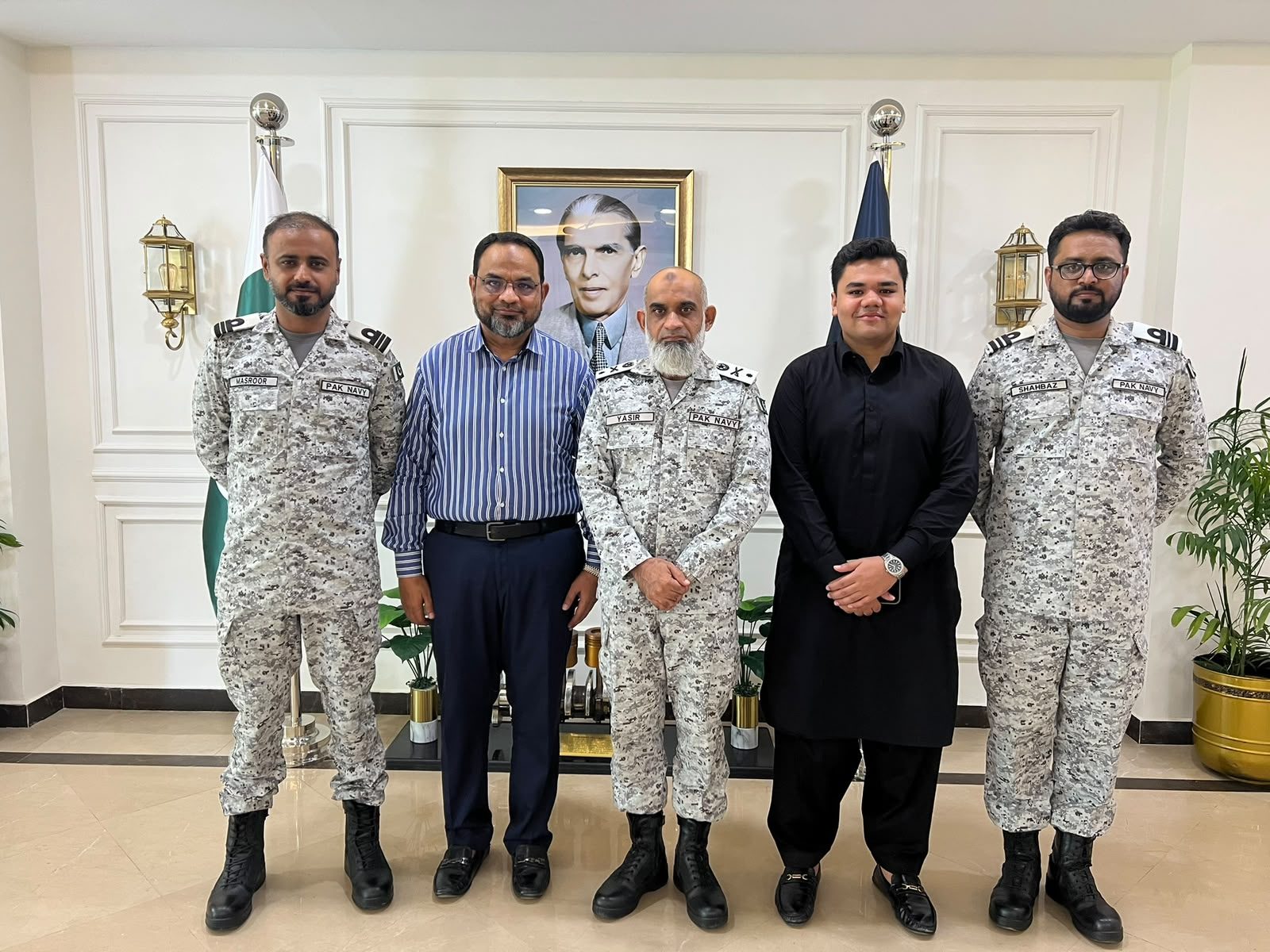Mastoor Group — leadership meeting with Pakistan Navy officers
